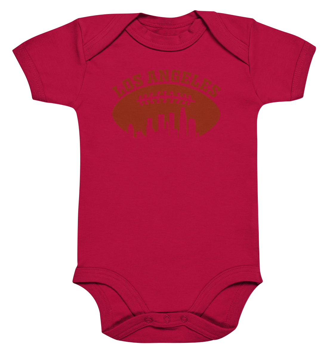 Los Angeles Football Silhouette - Organic Baby Bodysuite