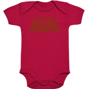 New York Football Silhoutte  - Organic Baby Bodysuite
