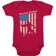 American Football Banner - Organic Baby Bodysuite