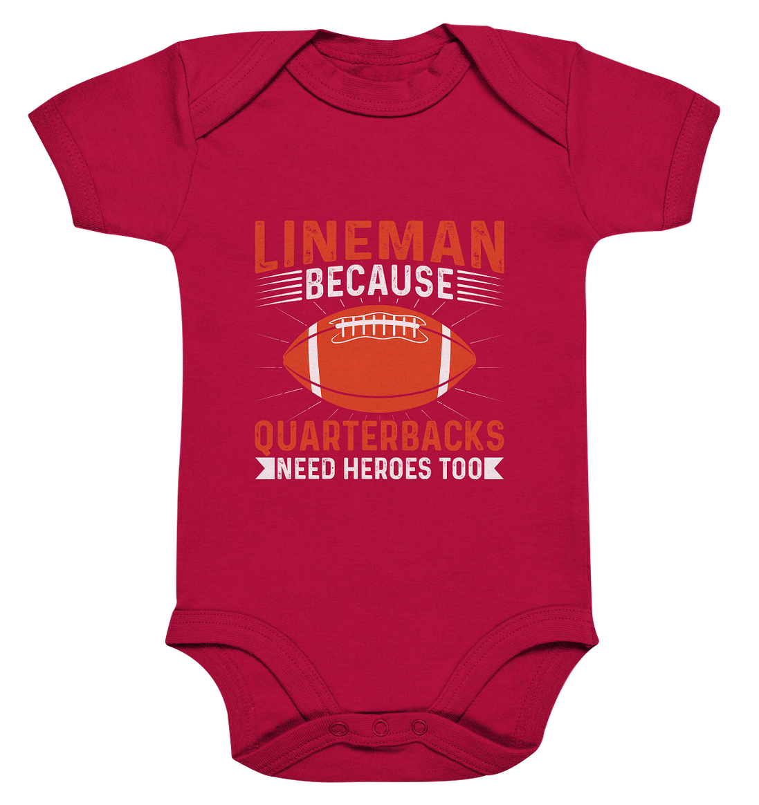Lineman Quarterback Heroes - Organic Baby Bodysuite