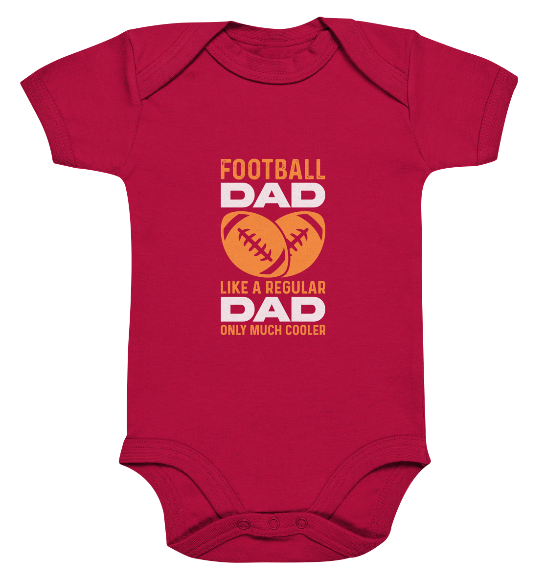 Football Dad Much Cooler - Organic Baby Bodysuite