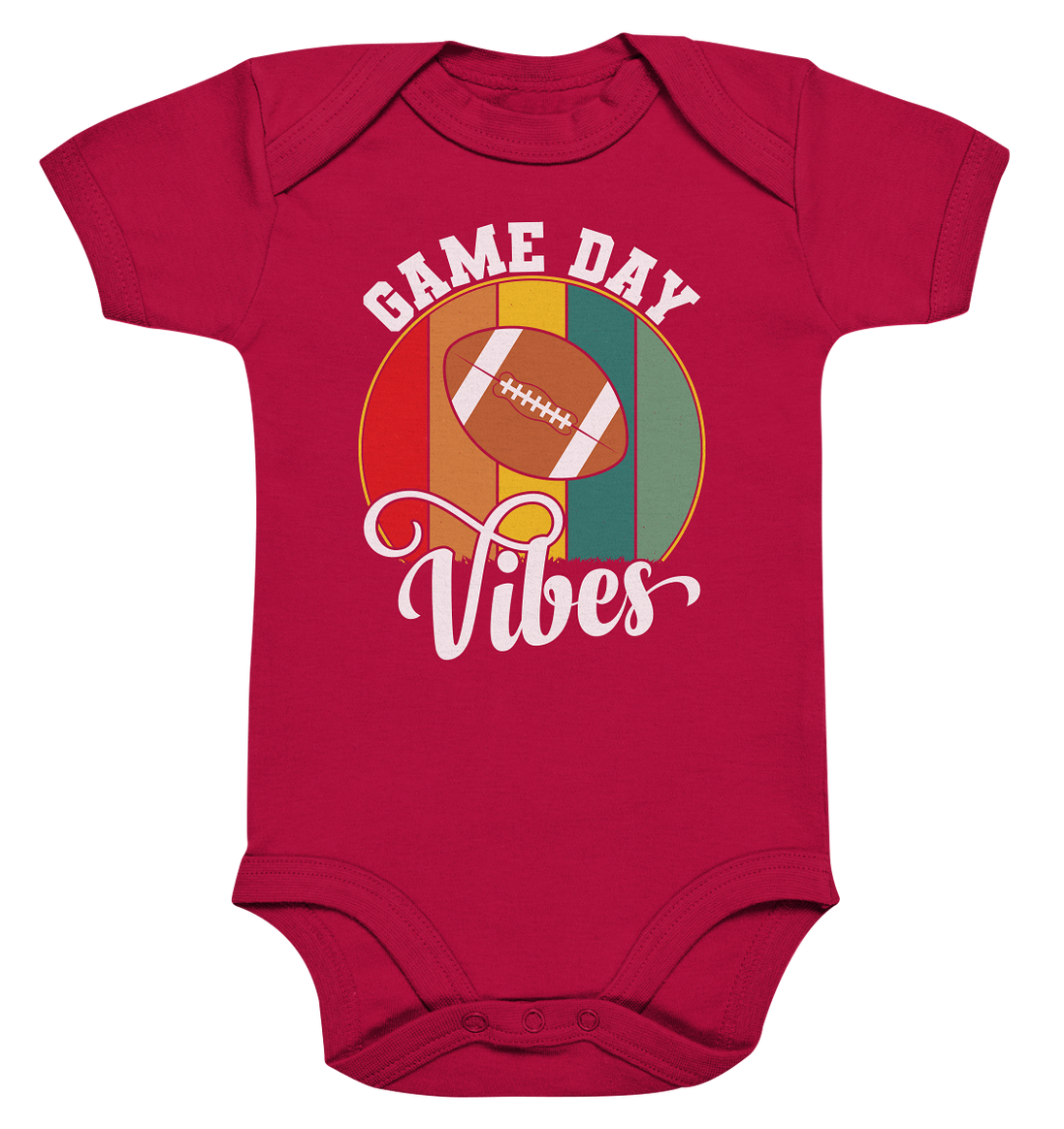 Game Day Vibes White - Organic Baby Bodysuite