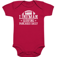 Lineman Serving Pancakes - Organic Baby Bodysuite