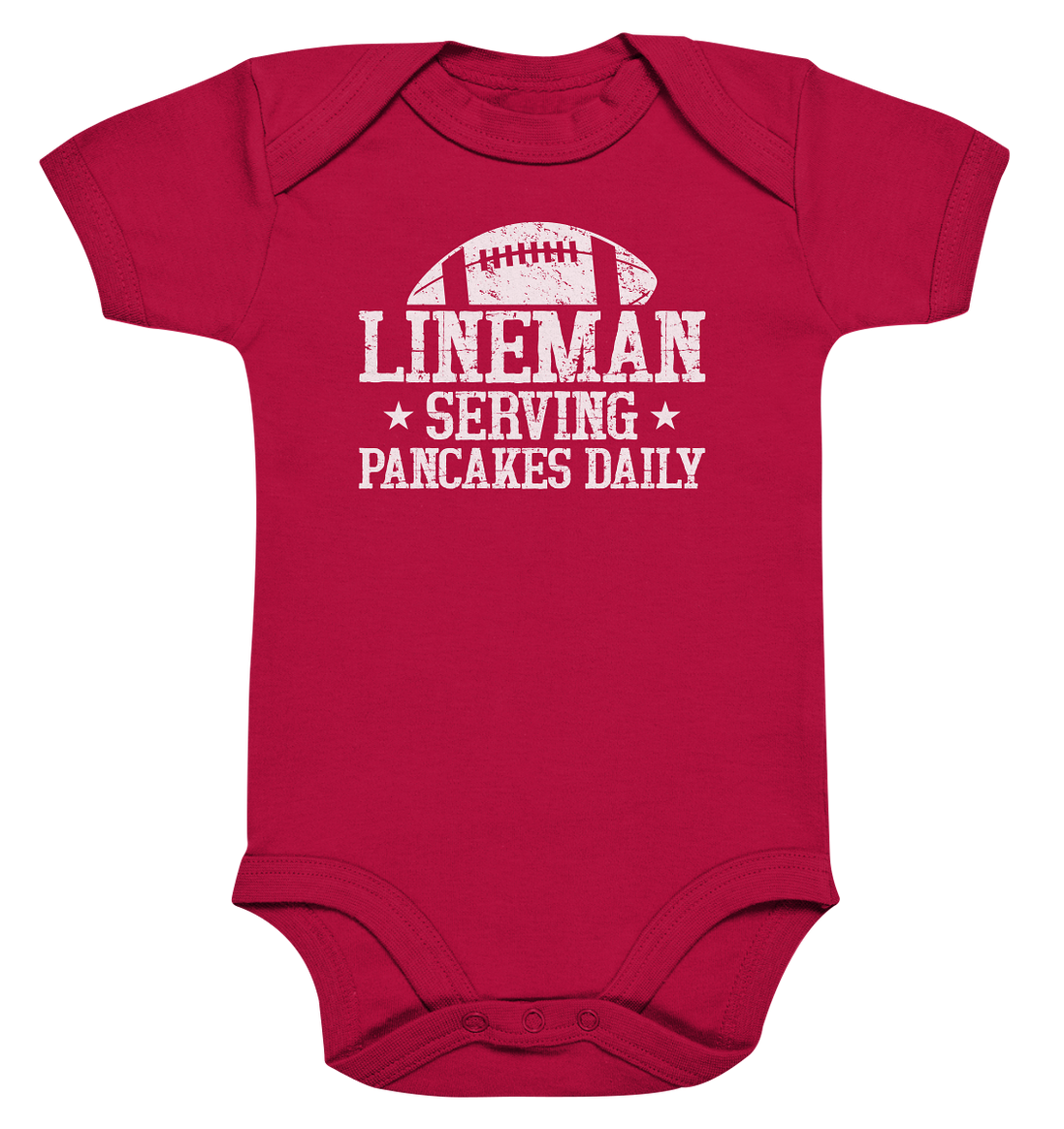 Lineman Serving Pancakes - Organic Baby Bodysuite