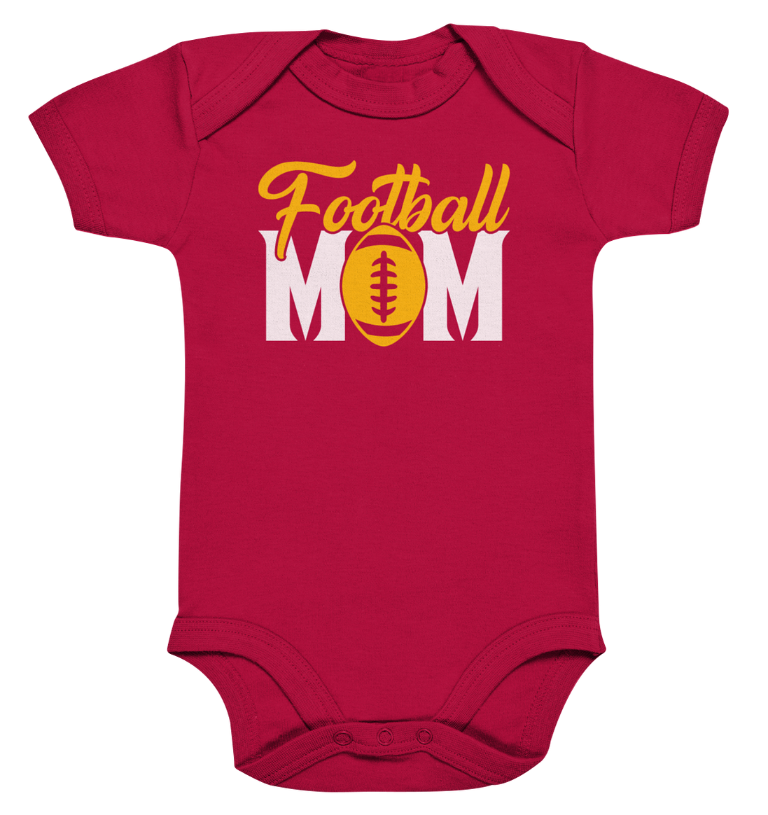 Football MOM - Organic Baby Bodysuit