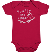 Glassy until Kick Off  - Organic Baby Bodysuite