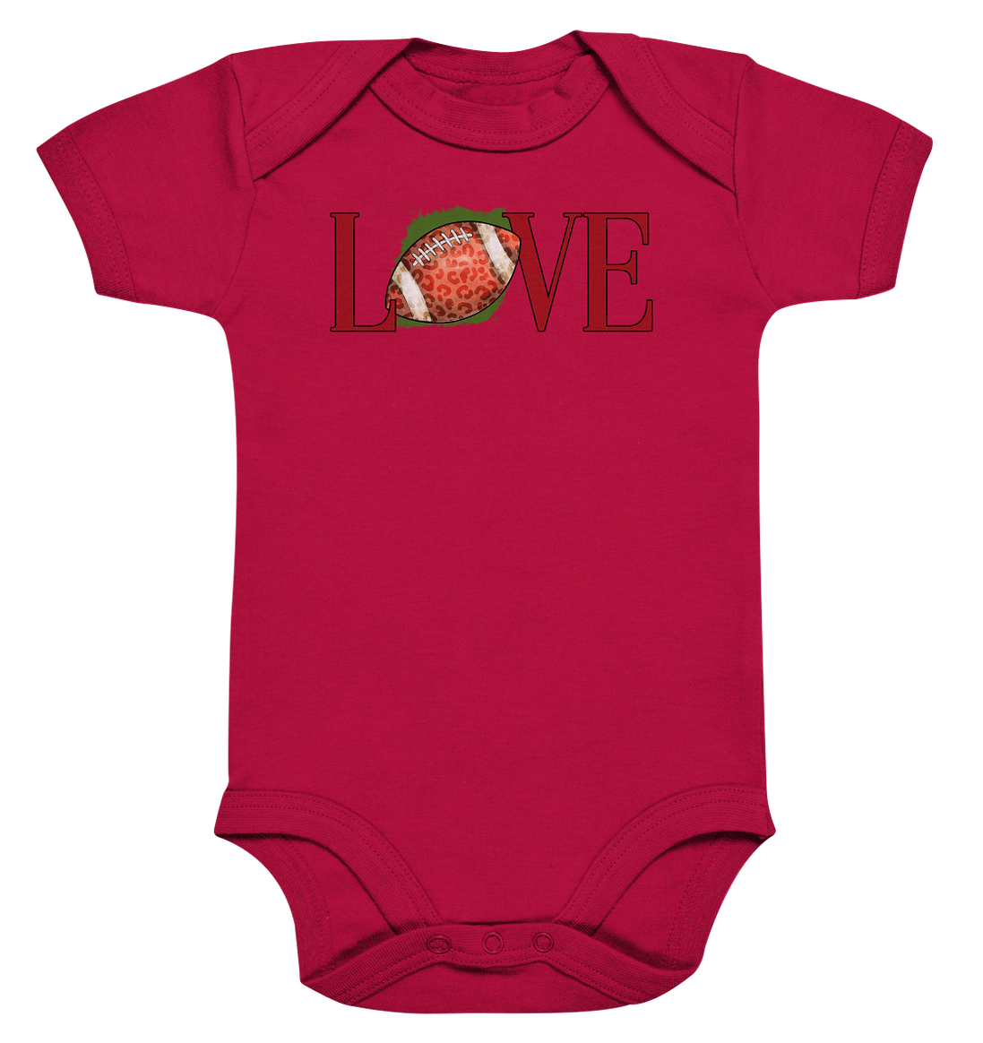 Football Love - Organic Baby Bodysuite