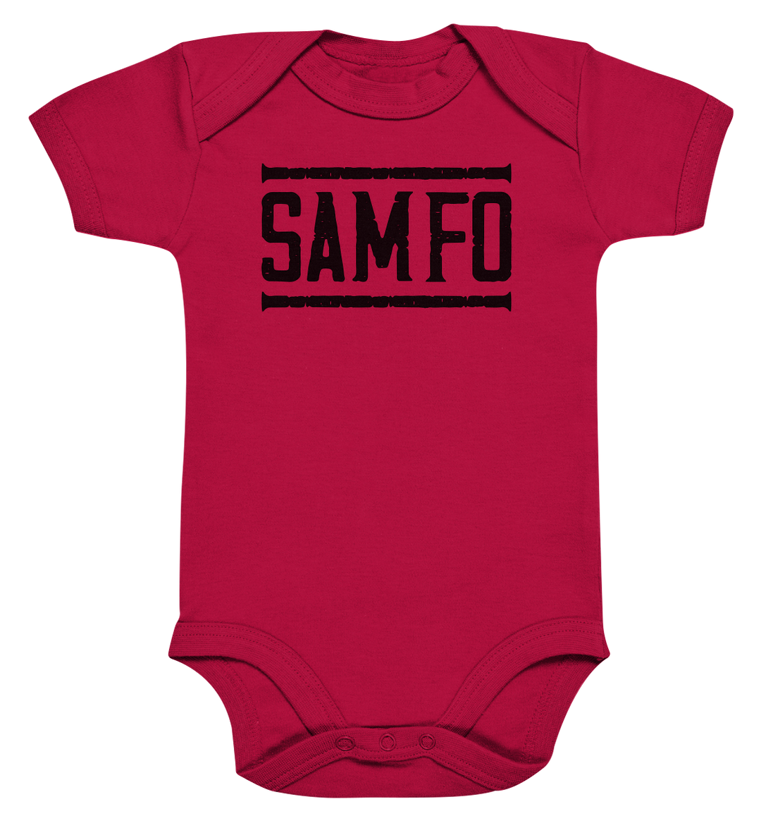 SAMFO black - Organic Baby Bodysuite