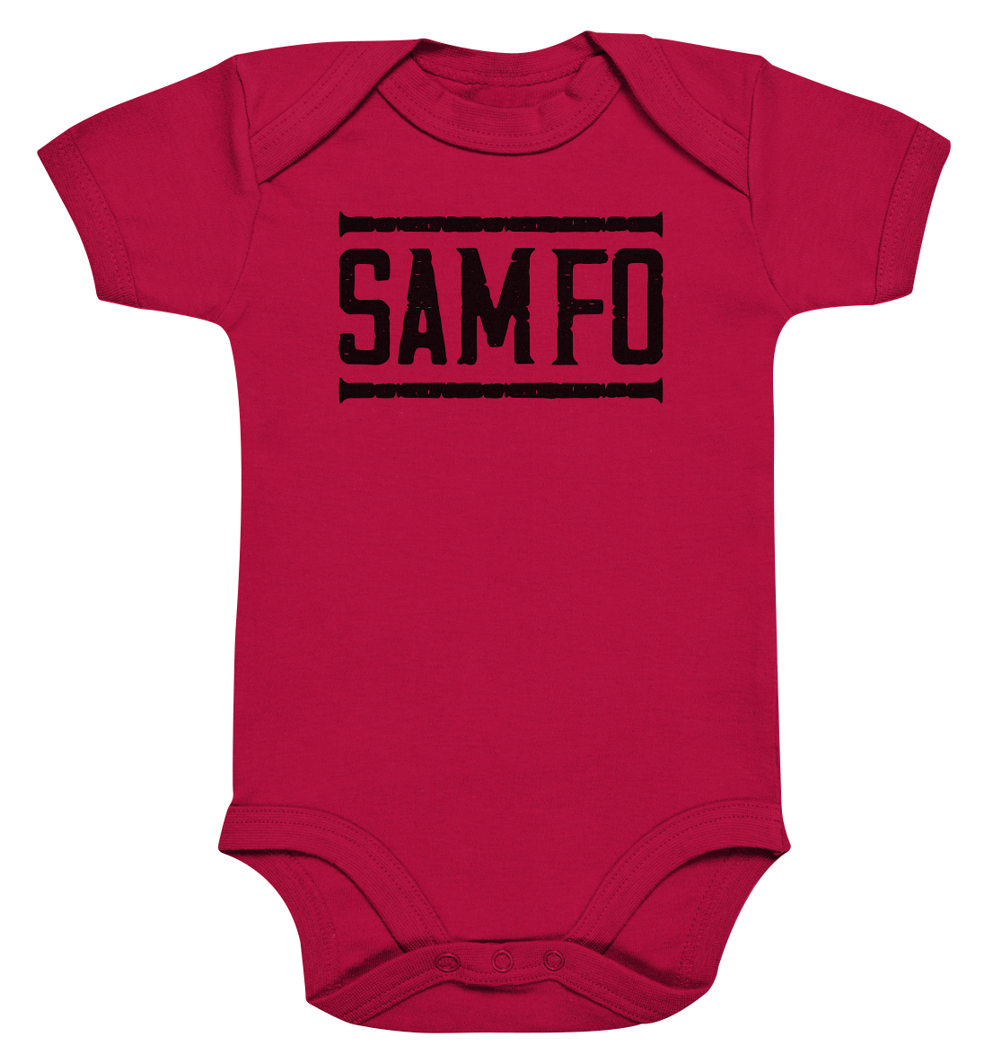 SAMFO black - Organic Baby Bodysuite