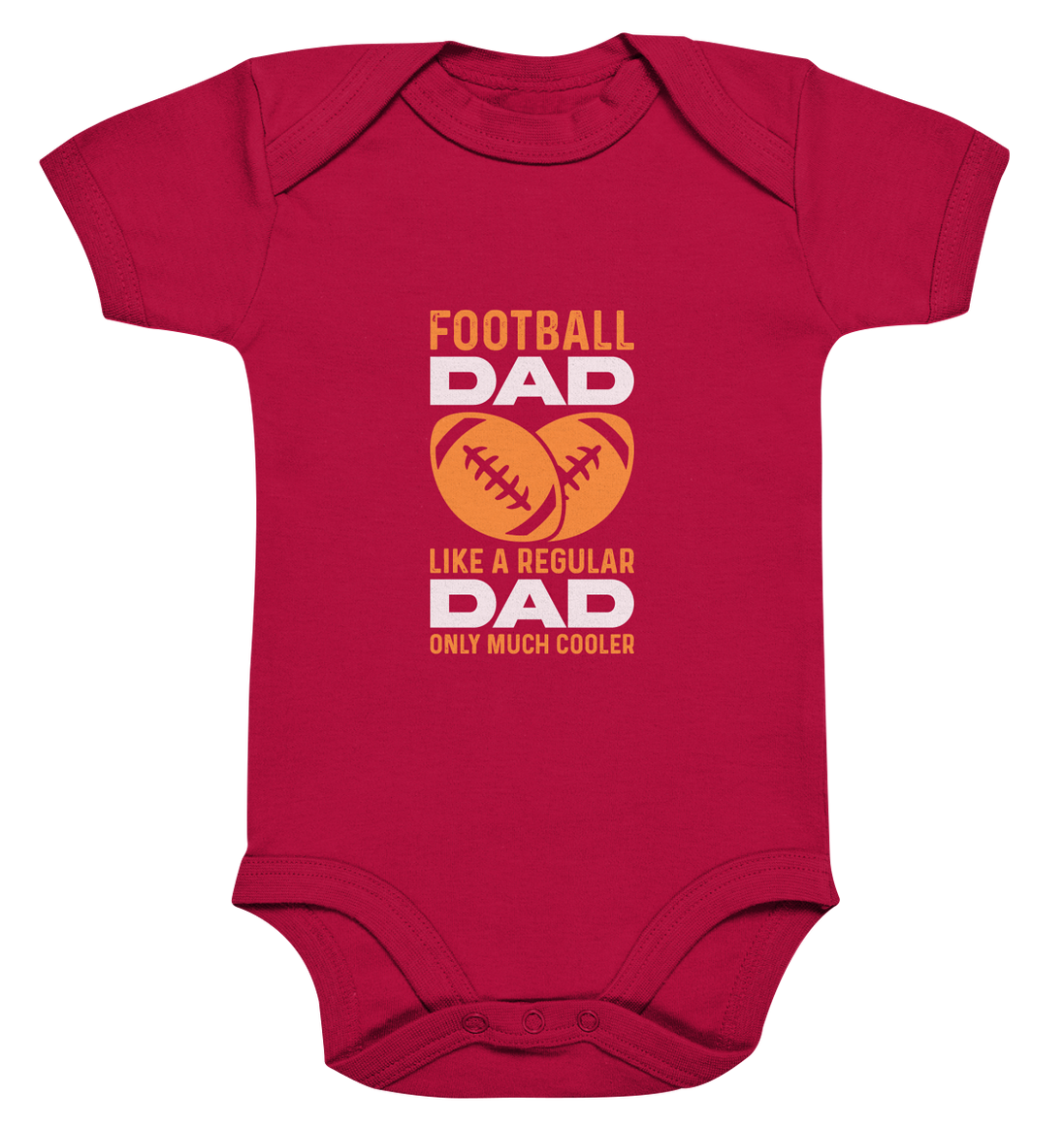 Football Dad Much Cooler - Organic Baby Bodysuite