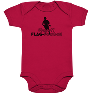 Playoff Flag Football  Women black  - Organic Baby Bodysuite