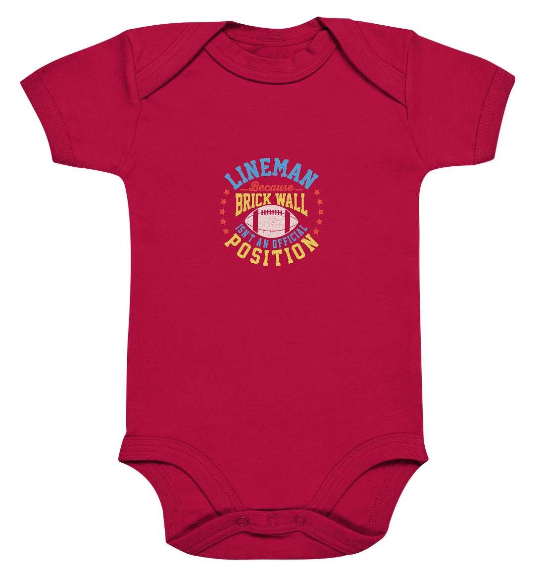 Lineman Brick Wall - Organic Baby Bodysuite