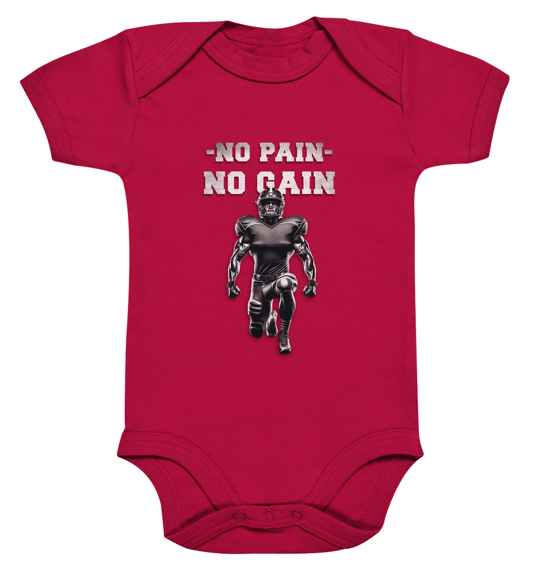 No Pain No Gain Metal  - Organic Baby Bodysuite