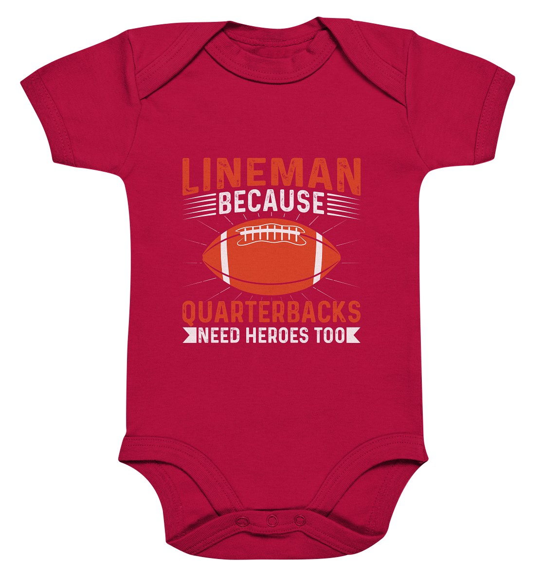 Lineman Quarterback Heroes - Organic Baby Bodysuite