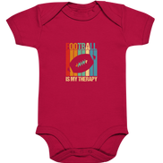 Football is my Therapy - Organic Baby Bodysuite