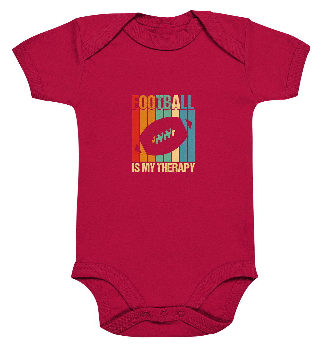 Football is my Therapy - Organic Baby Bodysuite