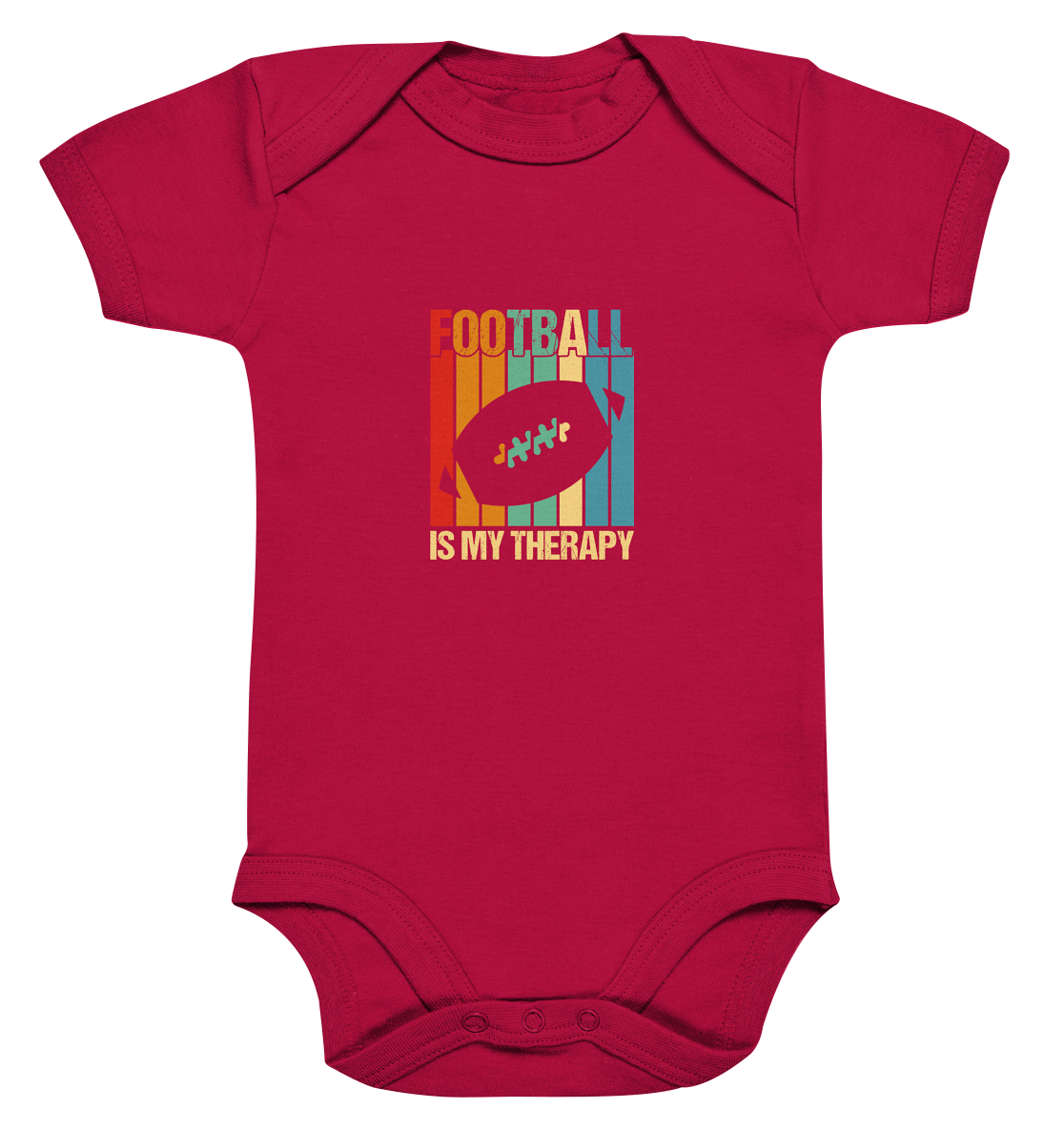 Football is my Therapy - Organic Baby Bodysuite