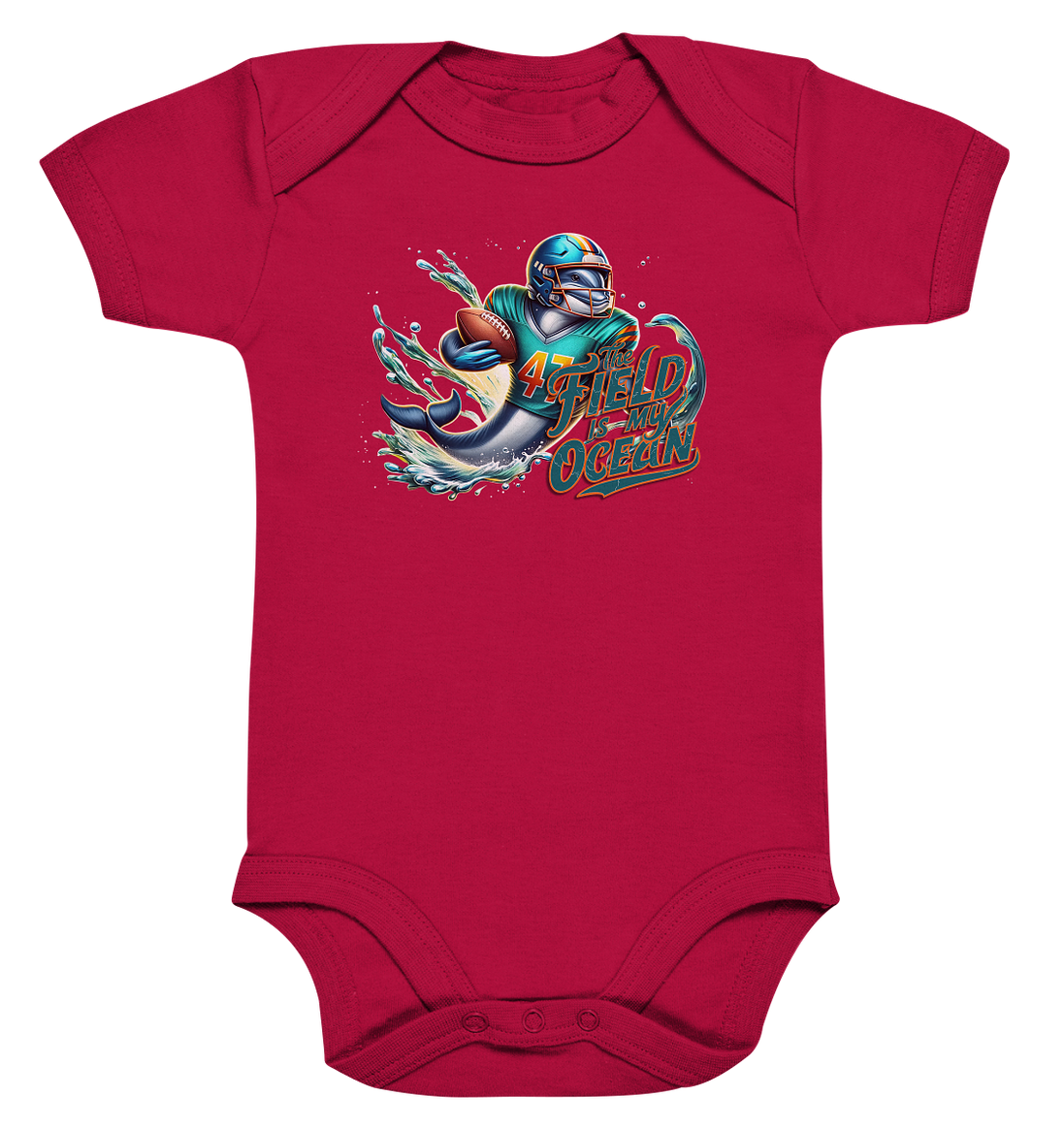 Dolphin - Organic Baby Bodysuit
