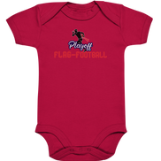 Playoff Flag Football  Men red - Organic Baby Bodysuite