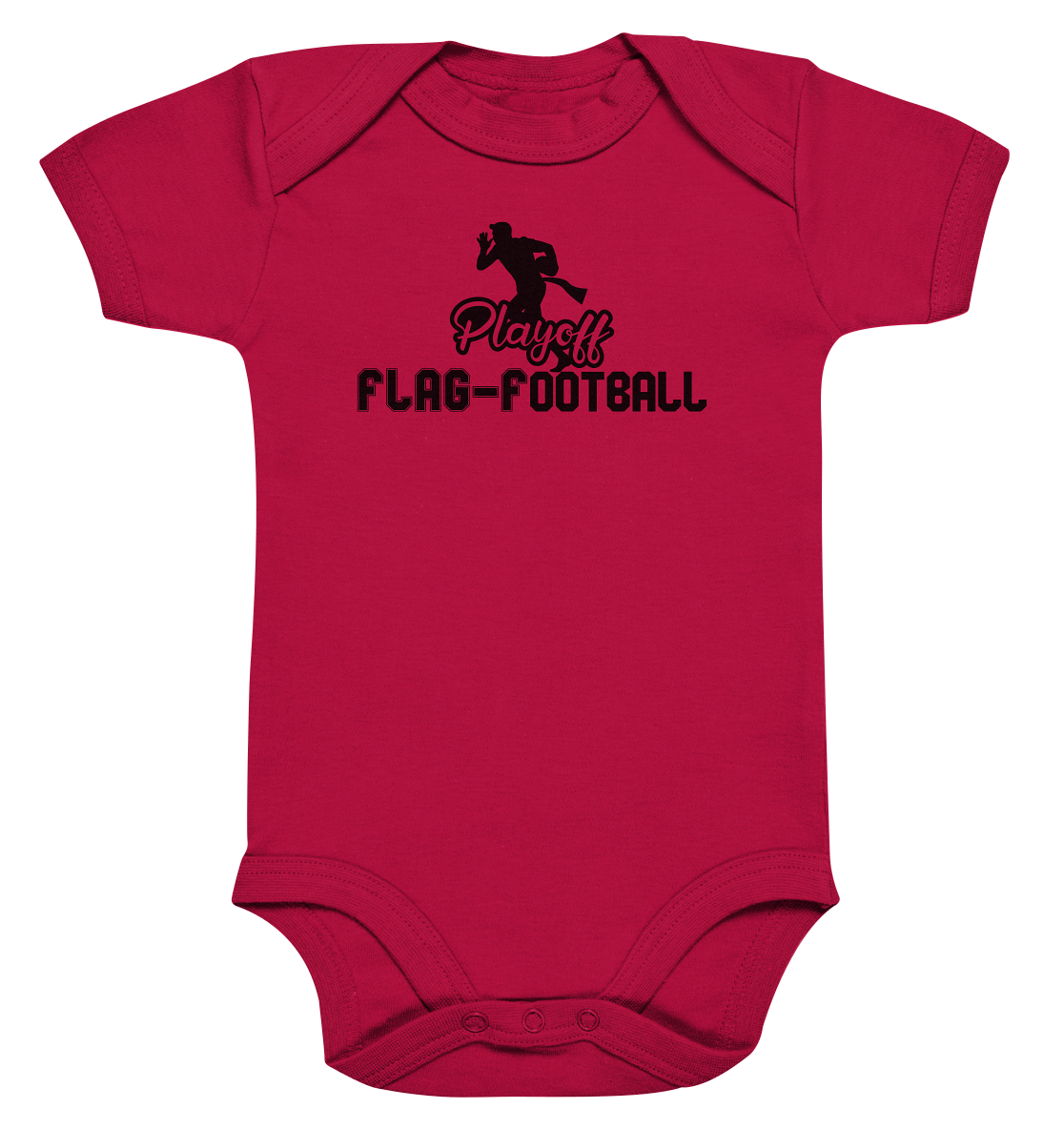 Playoff Flag Football Men Black - Organic Baby Bodysuit