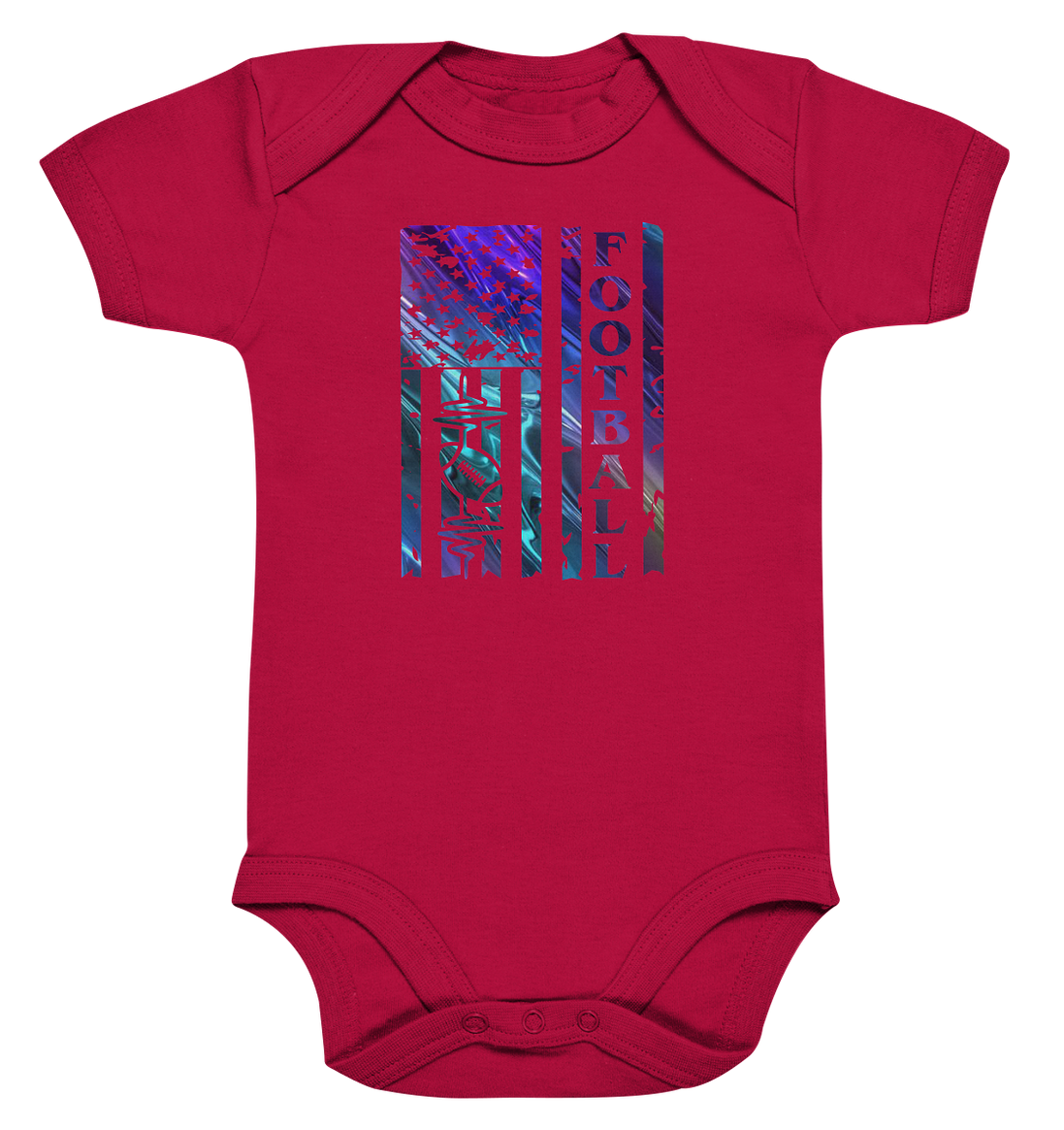 USA Football Flag  - Organic Baby Bodysuite