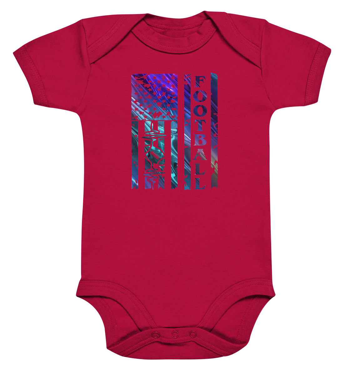 USA Football Flag  - Organic Baby Bodysuite