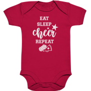 Eat Sleep Cheer - Organic Baby Bodysuit