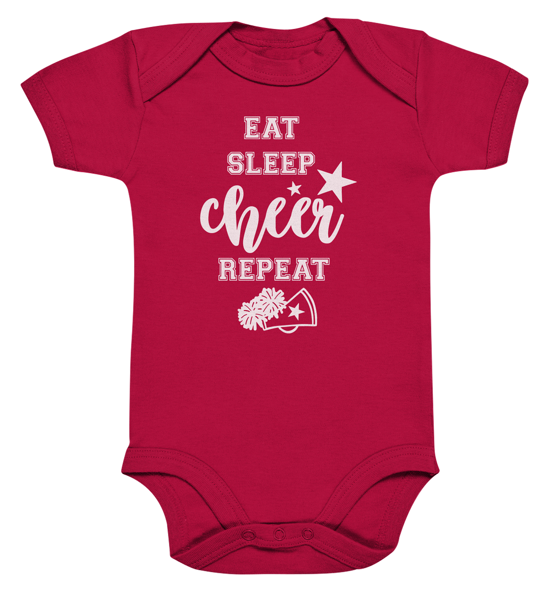 Eat Sleep Cheer - Organic Baby Bodysuit