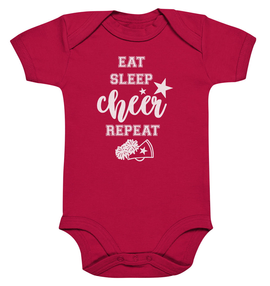 Eat Sleep Cheer - Organic Baby Bodysuit