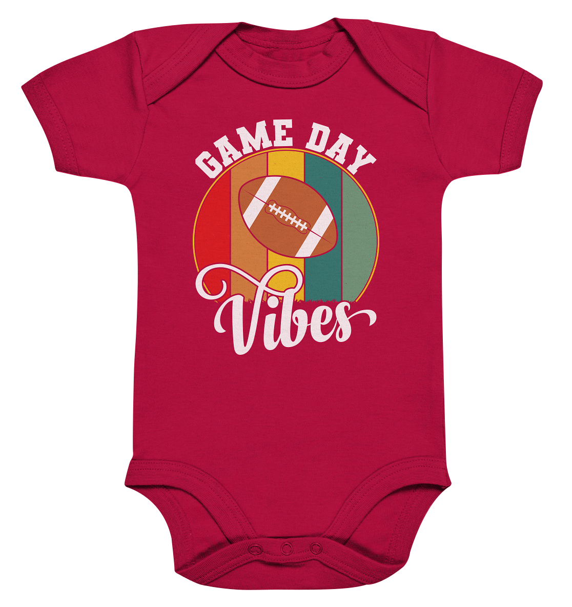 Game Day Vibes White - Organic Baby Bodysuite