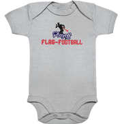 Playoff Flag Football  Men red - Organic Baby Bodysuite