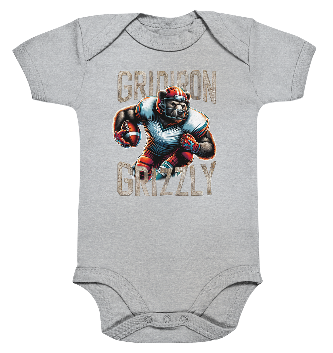 Gridiron Grizzly - Organic Baby Bodysuite