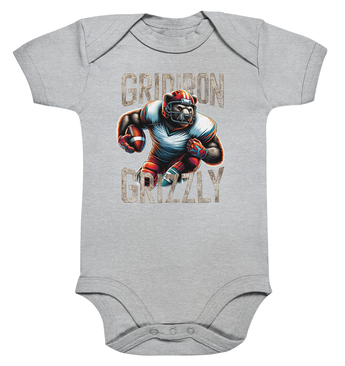 Gridiron Grizzly - Organic Baby Bodysuite