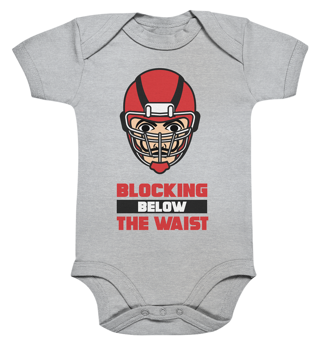 Blocking Below The Waist  - Organic Baby Bodysuite