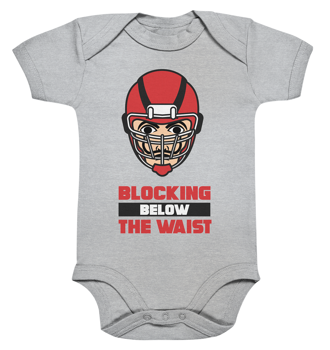 Blocking Below The Waist  - Organic Baby Bodysuite