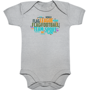 Flag Football Word Bubble - Organic Baby Bodysuite