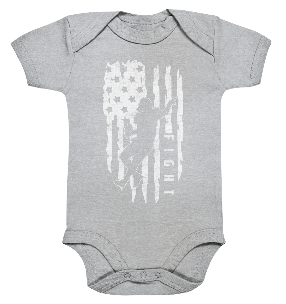 USA Flag Fight - Organic Baby Bodysuite