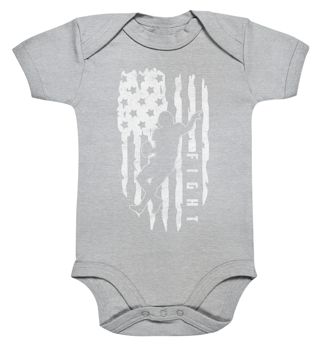 USA Flag Fight - Organic Baby Bodysuite