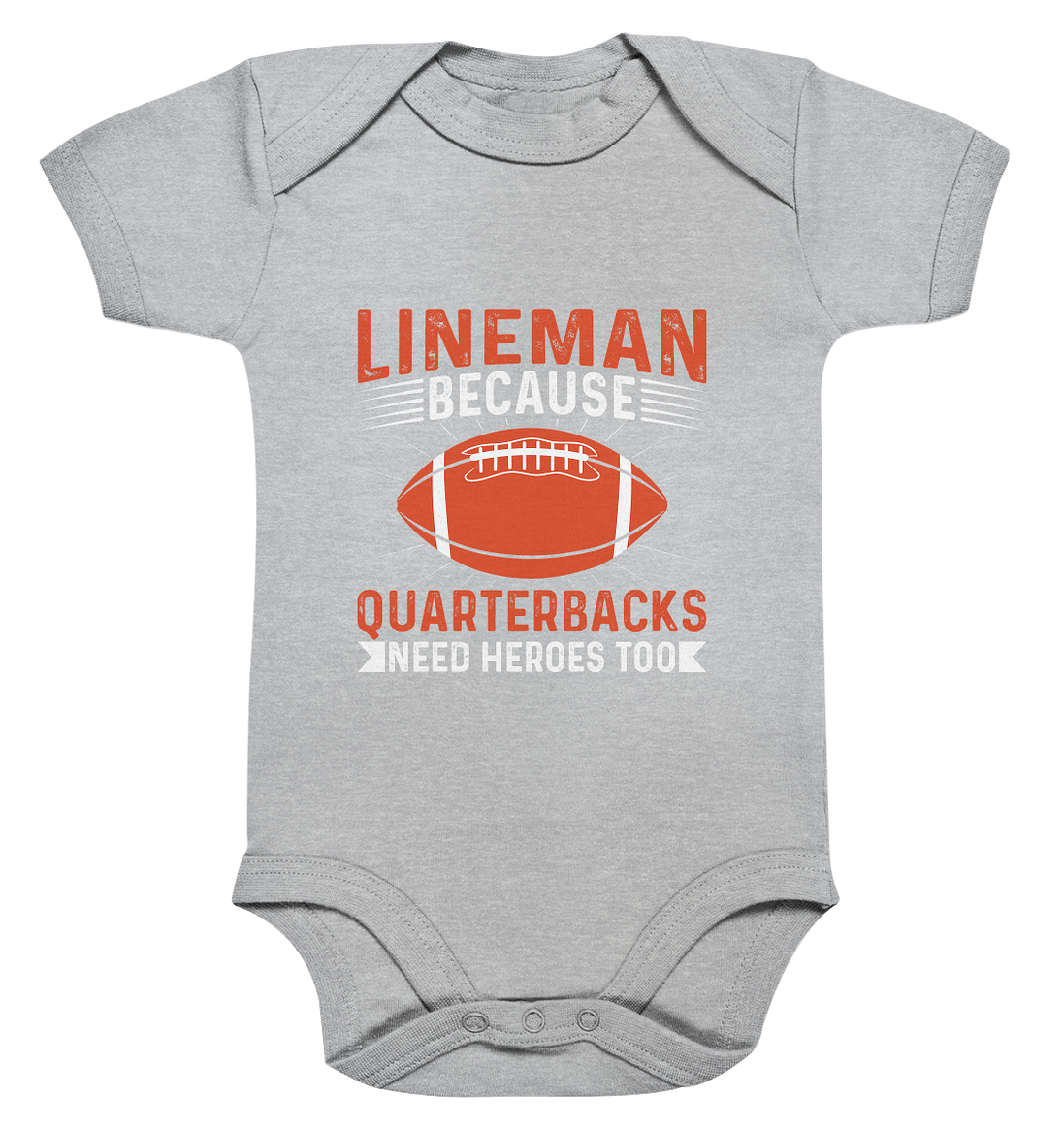Lineman Quarterback Heroes - Organic Baby Bodysuite