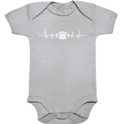 Football Heartbeat - Organic Baby Bodysuite