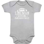 Lineman Serving Pancakes - Organic Baby Bodysuite
