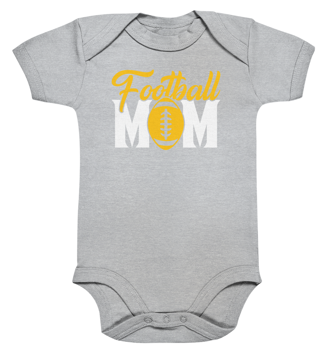 Football MOM - Organic Baby Bodysuit