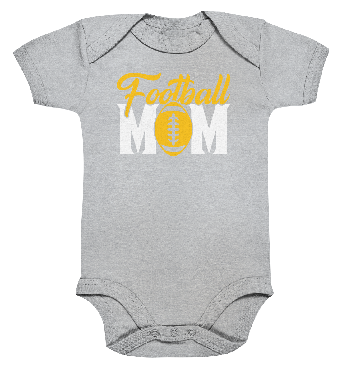 Football MOM - Organic Baby Bodysuit