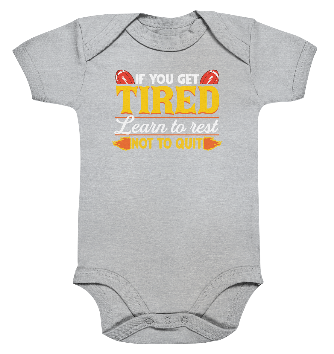 If you get Tired - Organic Baby Bodysuite