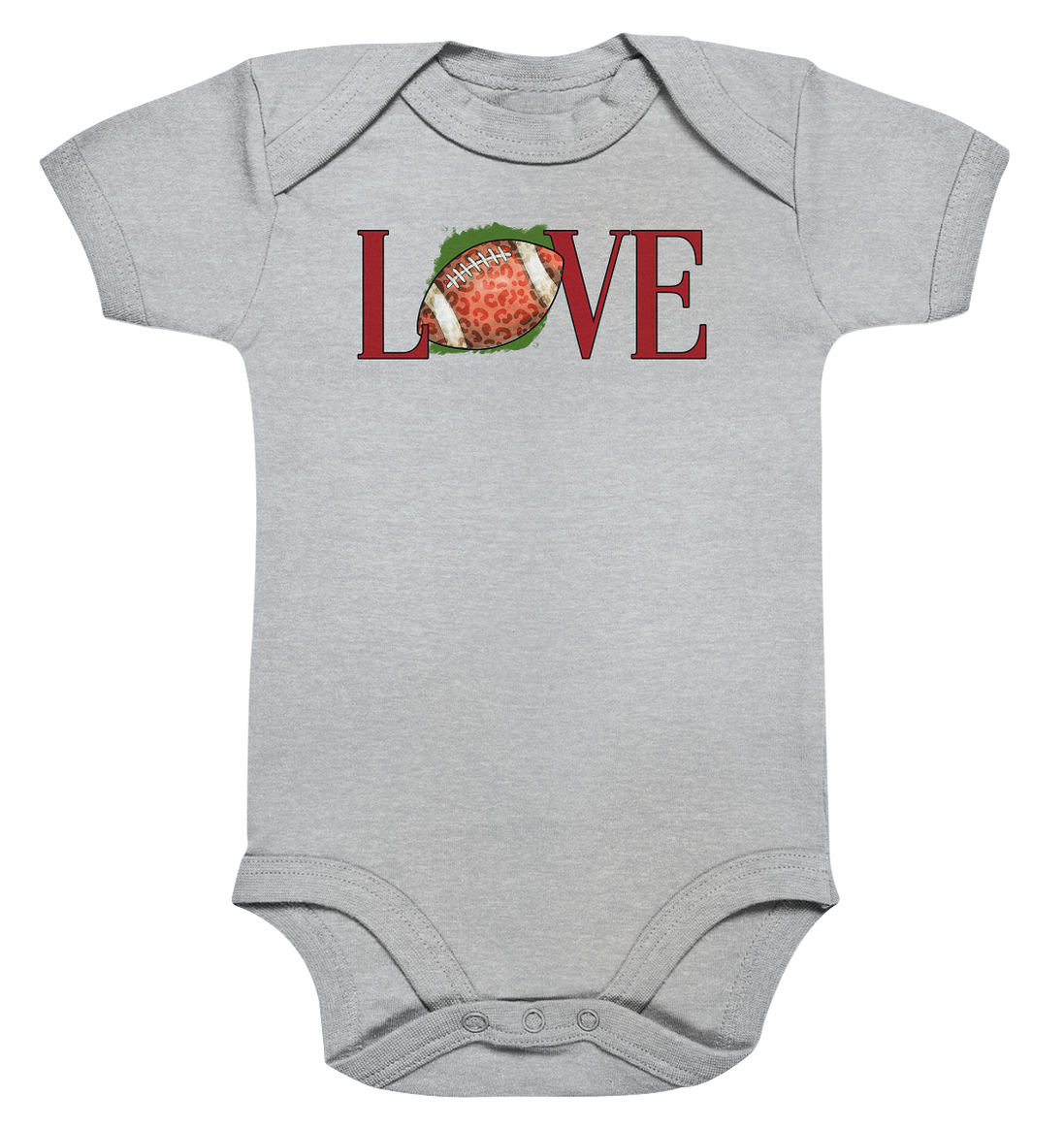 Football Love - Organic Baby Bodysuite
