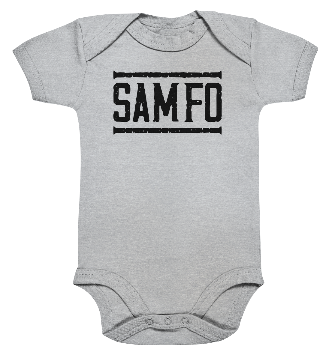 SAMFO black - Organic Baby Bodysuite