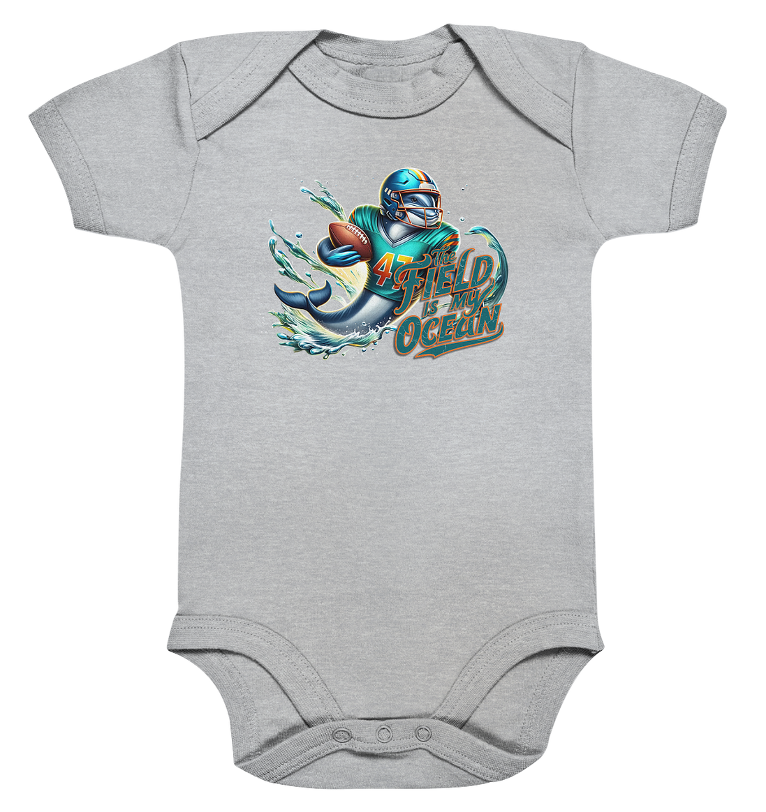 Dolphin - Organic Baby Bodysuit