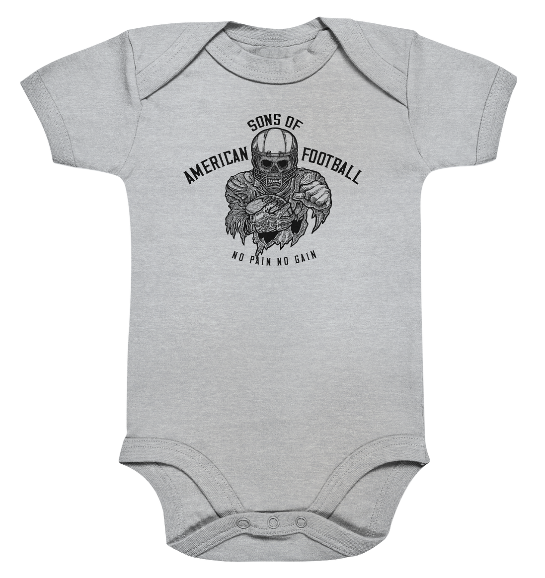 SAMFO No Pain No Gain  - Organic Baby Bodysuite