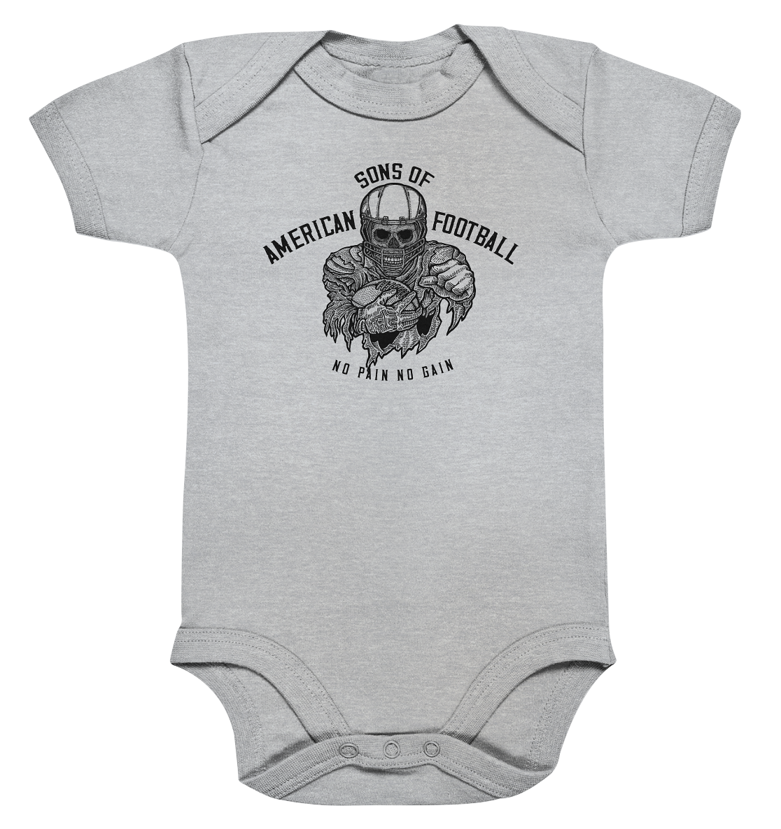 SAMFO No Pain No Gain  - Organic Baby Bodysuite