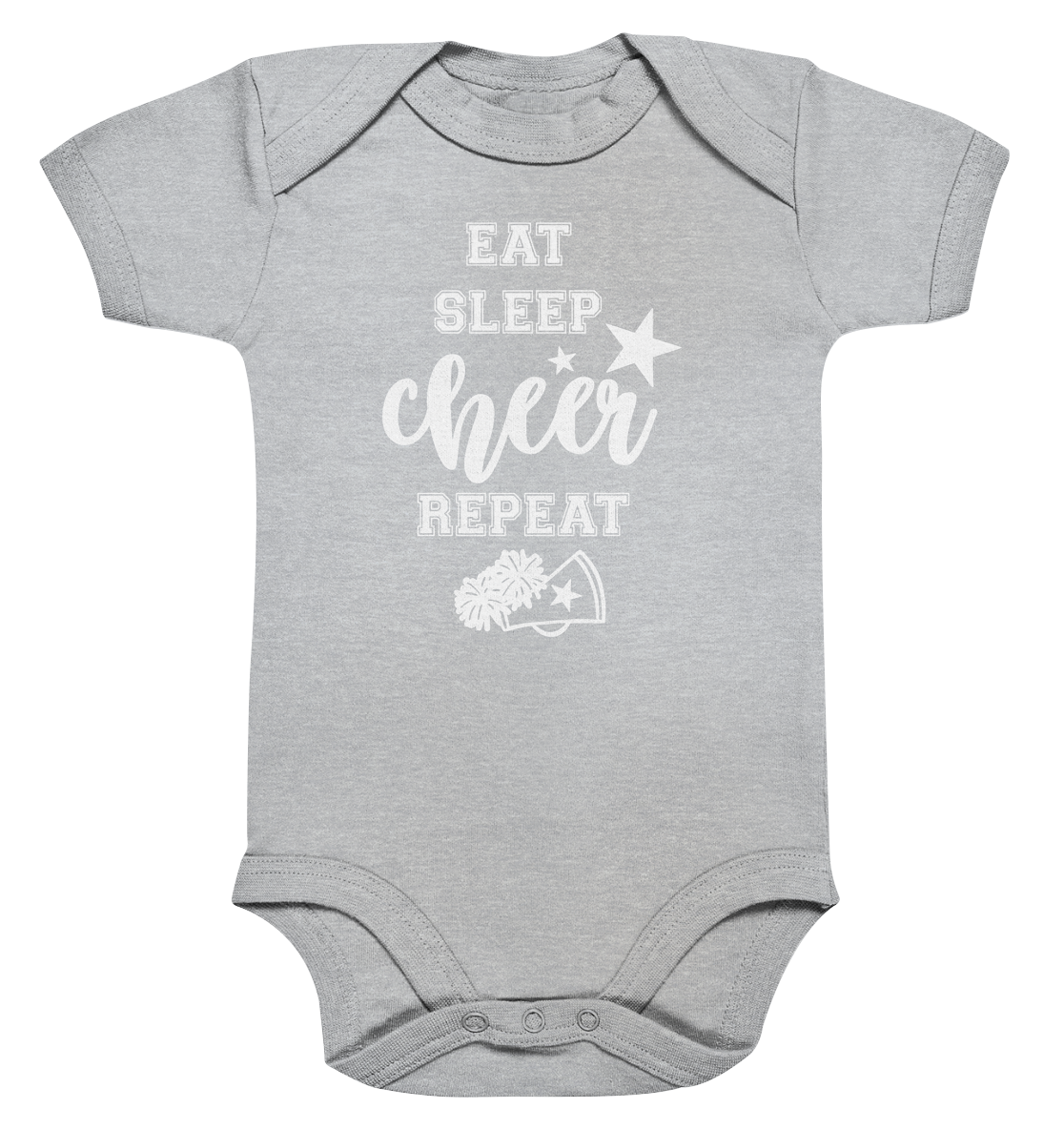 Eat Sleep Cheer - Organic Baby Bodysuit